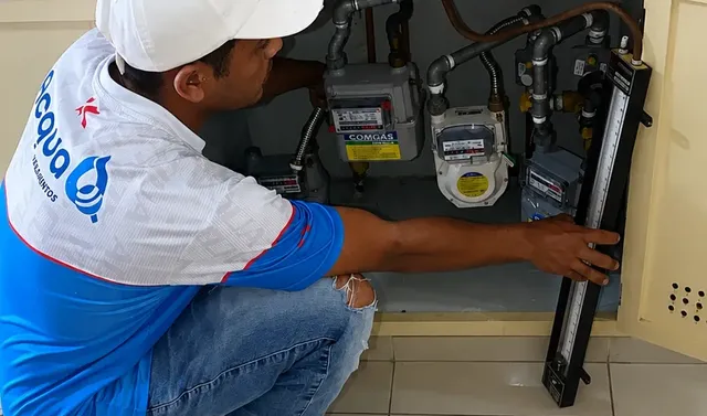 Detecção de vazamento de gás encanado com ultrassom eletrônico, sem quebrar pisos e paredes