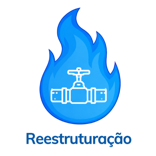 Reestruturação de rede de gás antiga, sem obra civil